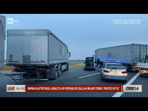 Rapina in autostrada, assalto a un portavalori sulla A4 Milano-Torino - Ore 14 del 04/12/2023