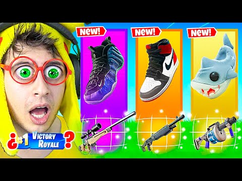 Random Zapatillas Skin Challenge 🤡👟😂!! (Nike x Fortnite)