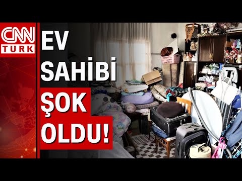 Bedavaya kiraya verdiği evi çöp ev oldu!