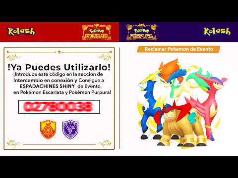 🎁¡CONSIGUE YA a KELDEO + ESPADACHINES SHINY de EVENTO HOME GRATIS en Pokémon Escarlata y Púrpura!