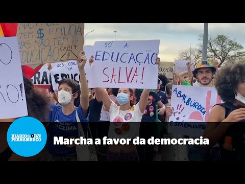 Ato pela democracia em Brasília