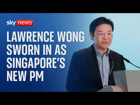 Watch live: Singapore’s deputy leader Lawrence Wong sworn in as the nation’s prime minister