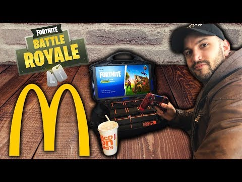 ON TENTE LE TOP 1 SUR FORTNITE AU McDONALD'S ! 🍔🍟🥤