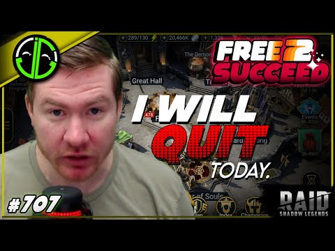 I'd Rather UNINSTALL Raid Than EVER Do This Again... | Free 2 Succeed - EPISODE 707