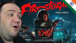 🇮🇳 They Call Him OG - Firestorm Lyric Video | Pawan Kalyan | Sujeeth | Thaman S | Producer Reacts