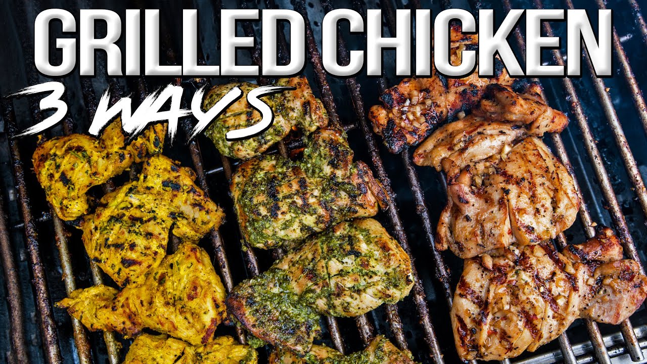 The best grilled chicken - 3 easy recipes! 4k