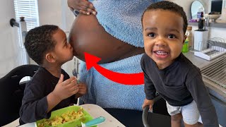 Telling Enzo I’m pregnant!