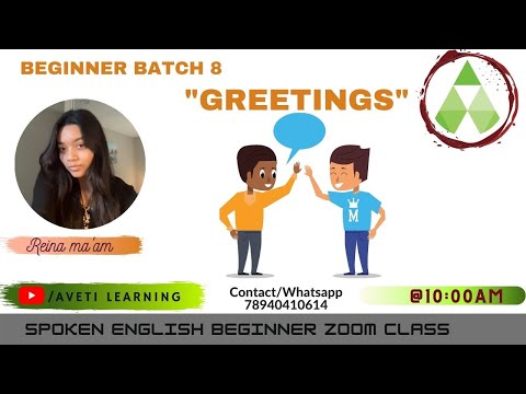 Spoken English For Beginners | Learn How To Greet  | Aveti Learning