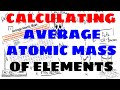 Calculating Average Atomic Mass: Key Concepts and Examples