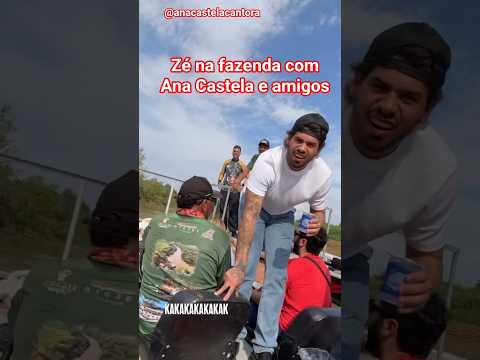 Zé na fazenda com Ana Castela e amigos #shorts #anacastelacantora #zefelipe