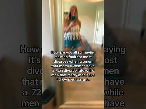 Meanwhile men and women have a 49% divorce rate…#shorts