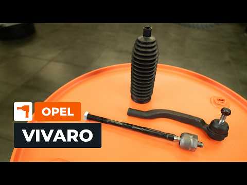 Como substituir uma barra axial da direção e um terminal da barra de direção no OPEL VIVARO A Van