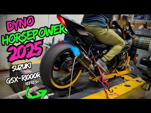 2025 Suzuki GSX-R1000R Dyno | Horsepower | Full Titanium M4 Exhaust vs Arata Titanium Exhaust