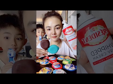 DELICIOUS CHOCOLATE ICE CREAM HOMEMADE FAST EATING MUKBANG SHOW
