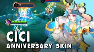 CICI P.ACE SKIN GAMEPLAY, MLBB ANNIVERSARY 9TH - Mobile Legends: Bang Bang