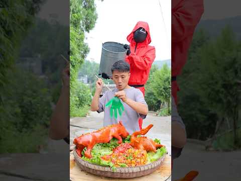 This game is so thrilling! #funny #foodchallenge