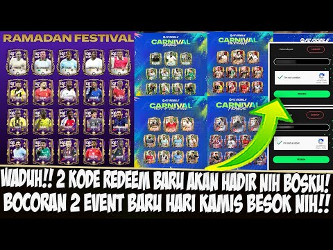 WADUH! INI DIA 2 KODE REDEEM BARU AKAN HADIR NIH BOSKU!! BOCORAN 2 EVENT BARU DI EA SPORTS FC MOBILE