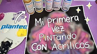 Pintando por primera vez con acrílicos ✨// PLANTEC +Sorteo