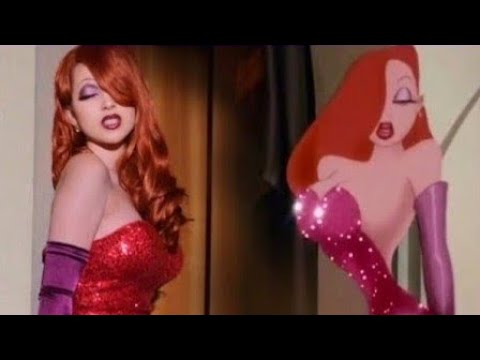 Jessica Rabbit Transformation Makeup Tutorial
