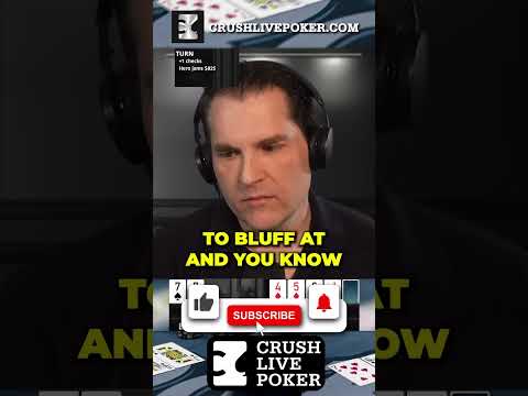 New Video from CrushlivePoker: The Perfect Turn Card to Jam 👏