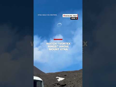 Watch "vortex rings" above Mount Etna