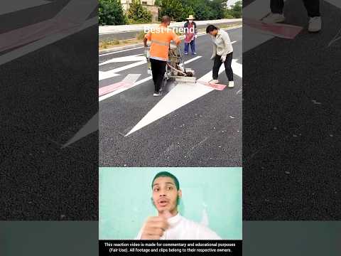 Automatic Road Painting Machine! A Smart Way to Save Time and Labor #shorts #shortsfeed #trending