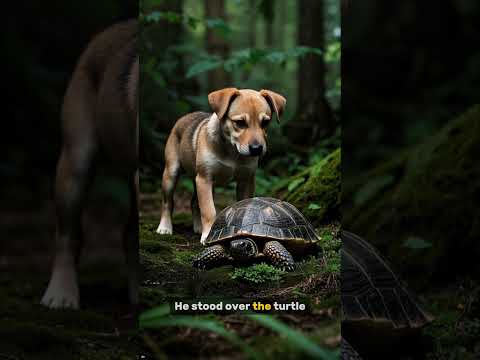 He Risked Everything… To Save a Tiny Turtle 🐶🐢💔