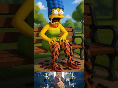 Simpson family's leg bitten by Linta #simpson #simpsons