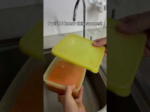 Easy grain rinse: lid on, tilt, pour-no mess, no loss! #lifehack #food #kitchen #shortvideo