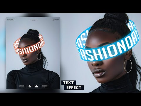 Photoshop Typography Tutorial  Warp Around Text Effect Tutorial for beginners