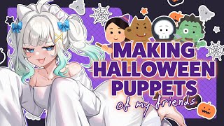 【MAKING HALLOWEEN PUPPETS OF MY FRIENDS】definitely not voodoo dolls 【M