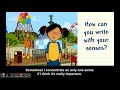 Using Senses in Writing