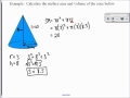 Calculating Volume and Surface Area of a Cone