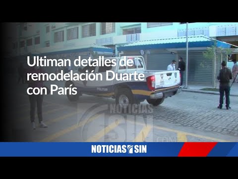 Ultiman detalles de remodelación Av. Duarte con París