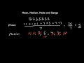 Mastering Mean, Median, Mode, and Range in Statistics