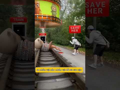Giải cứu em bé bị trói ở đường ray 🚇🇻🇳🏞