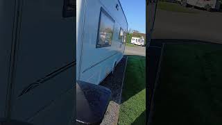 caravan holiday break-almost ready for hook-up & home for a short while.