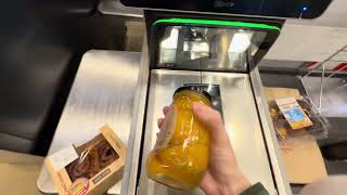 Safeway self checkout 2026: soy sauce, bottled fruit, sweets and hot meals