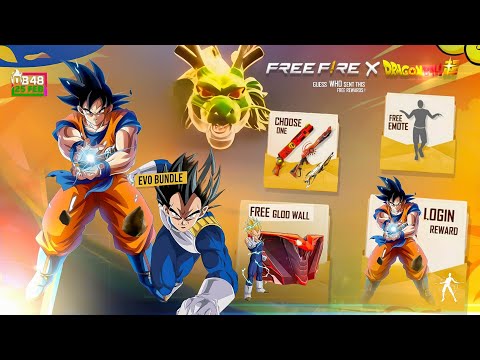 Dragon Ball X Free Fire, Gift Store 50 off | Free Fire New Event | New Event Free Fire | Ff NewEvent