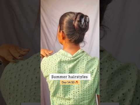 try this Messy summer bun hairstyle hack/#hair #hairstyle #hairtutorial #bun #shorts #hacks #viral