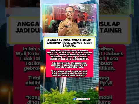 Viman Alfarizi Ramadhan Anggaran mobil dinas disulap jadi dump dan truck sampah #shorts #trending