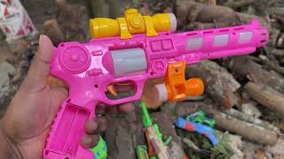 Airsoft Realistic Weapons and Most Popular Guns - Box of Toy Guns - Sharp Hunting knives toys gun