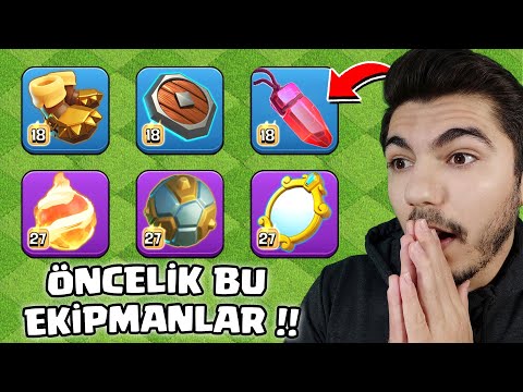 ÖNCE BU EKİPMANLARI YÜKSELTİN !! Güncelleme Sonrası META değişti !! - Clash Of Clans