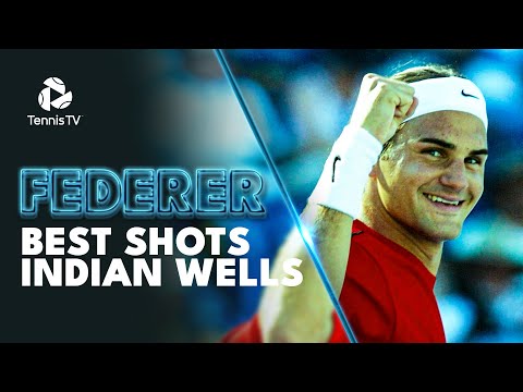 Roger Federer: Most Unbelievable Shots At Indian Wells! 🤩