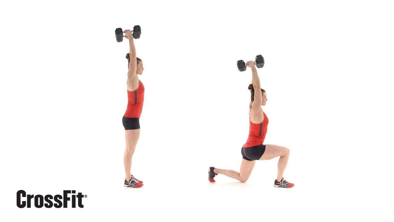 MOVEMENT TIP: Dumbell Overhead Walking Lunge