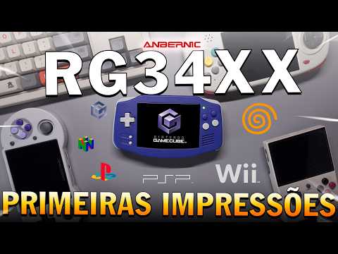 RG34xx rodando GAMECUBE! Melhor CONSOLE PORTÁTIL pra Game Boy Advance, PIOR pra todo o RESTO!