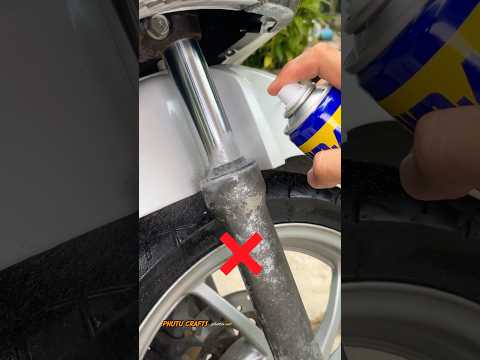 Motorcycle shock absorber lubrication method