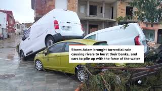 YouTube video thumbnail: Helicopter Rescues Underway in Spain as Storm Floods Towns