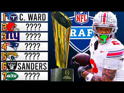 2025 NFL Mock Draft | CFP National Championship Edition