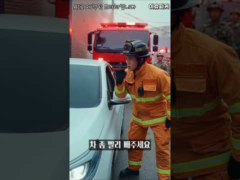 소방차 막아선 무개념 차주, 군인들이 참교육하는 법